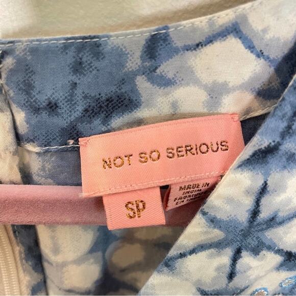 ANTHROPOLOGIE Behati Shibori Dress Blue {II6} - Picture 8 of 9